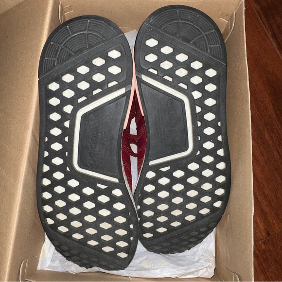 Adidas Originals Women's NMD_R1 Sneaker new burgundy white, purple&coral - Picture 4 of 14
